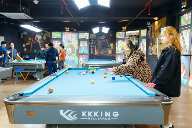 BÀN BI A KKKING K9022S MÀU XÁM XANH - QH BILLIARDS