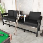 GHẾ SOFA VĂNG BỌC DA HỘC GỖ DÀI 3 CHỖ - QHS503