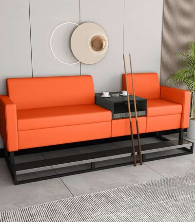 Ghế sofa văng bọc da dài ngồi 3 - QHS603