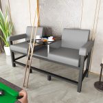 bộ ghế sofa da ngồi chờ cho quán bi a, quán cafe cao , quán bar