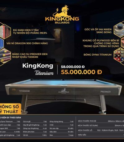 BÀN BI A KINGKONG 9023