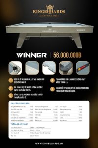 BÀN BI-A KINGBILLIARDS WINNER - Ảnh 20