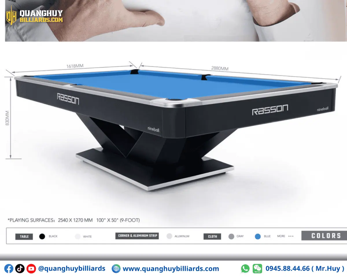 Bàn Bida RASSON Victory II Plus Chính Hãng | Đen - Ảnh 5