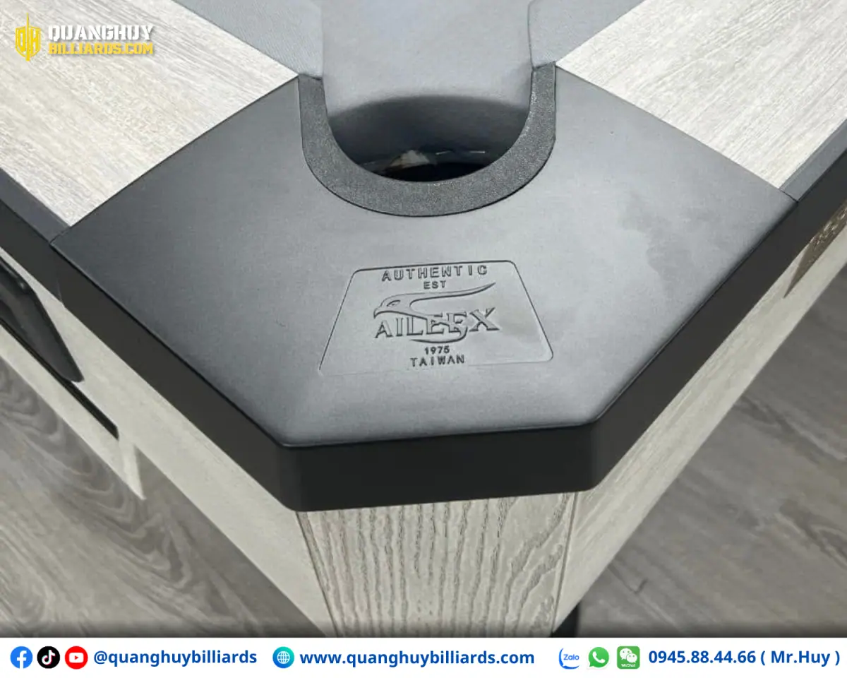 Bàn bi a Aileex Crown S24 Luxury Trắng | Chính hãng Ngọc Mỹ - Ảnh 10
