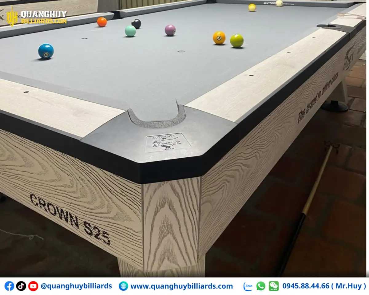 Bàn bida Aileex Crown S24 Luxury Nhập Trung | Trắng - Ảnh 5