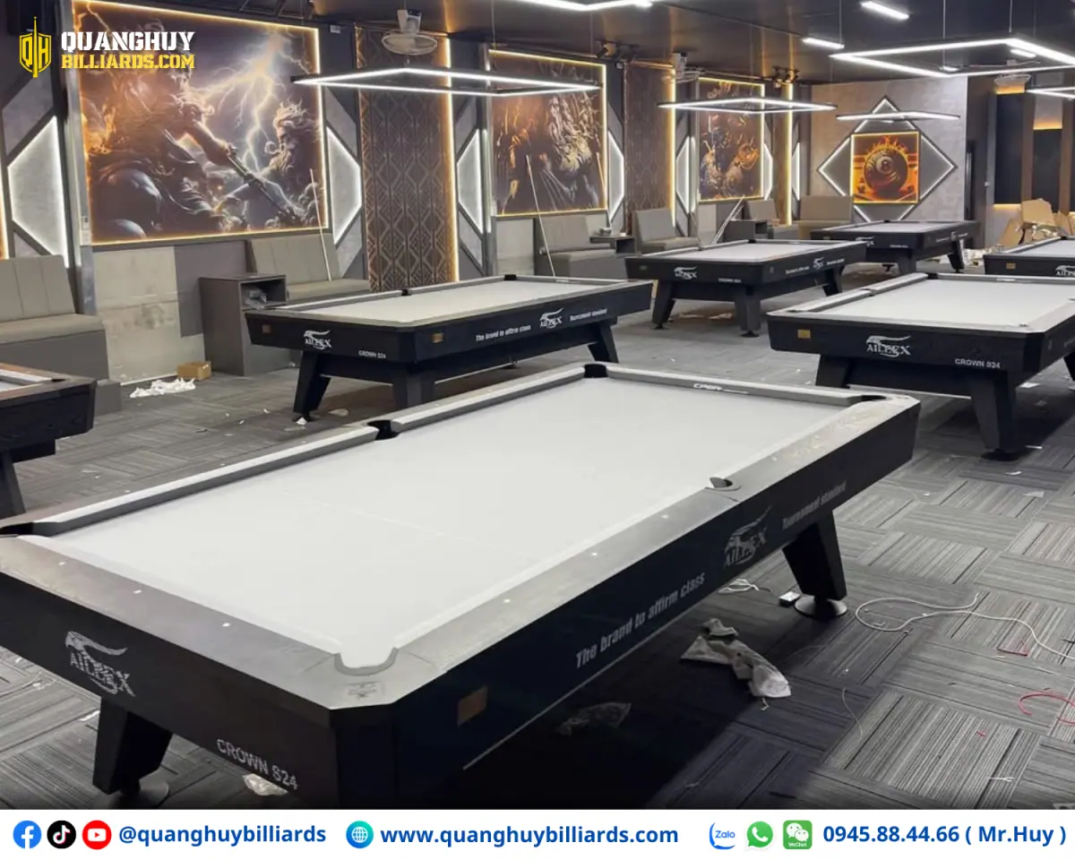 Bàn bida Aileex Crown S24 Luxury Nhập Trung | Đen - Ảnh 4