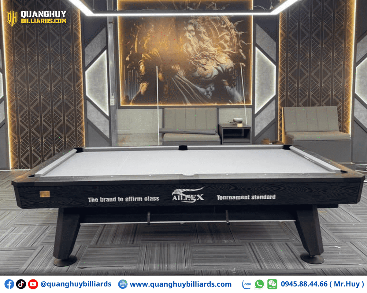 Bàn bida Aileex Crown S24 Luxury Nhập Trung | Đen - Ảnh 3