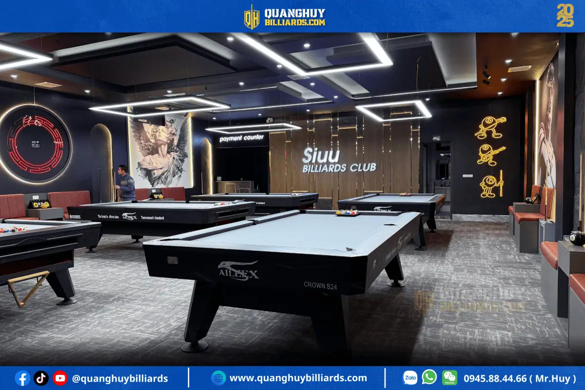Du an lap 5 ban bi a Aileex Crown tai Siuu Billiards Yen The Bac Giang 5 1
