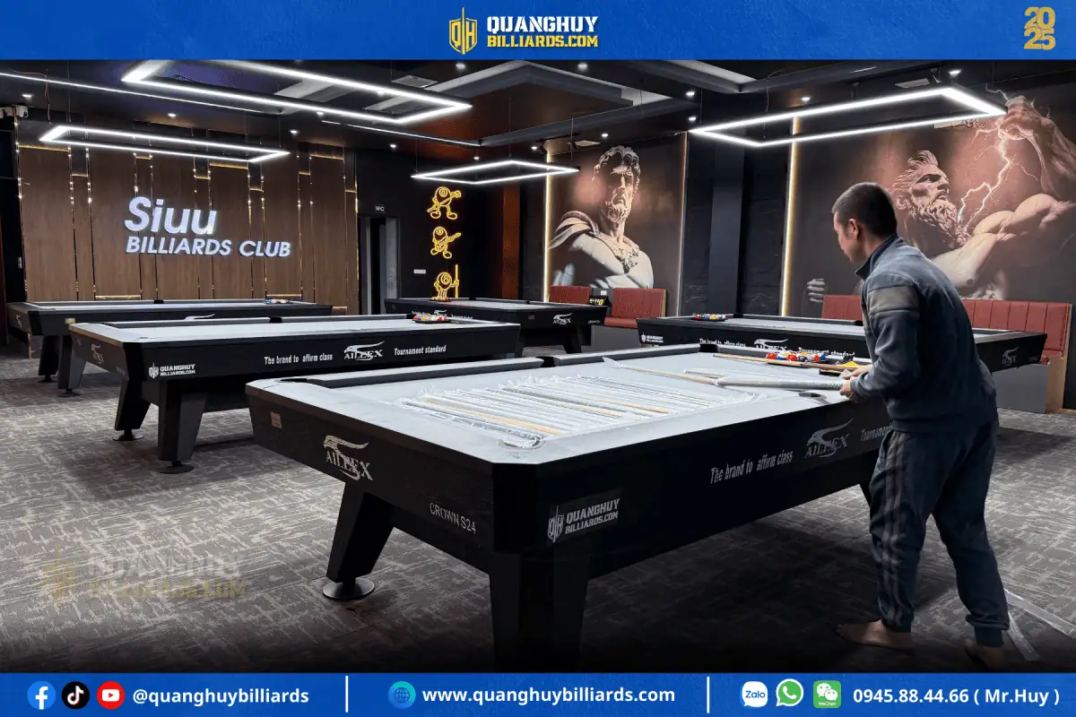 Du an lap 5 ban bi a Aileex Crown tai Siuu Billiards Yen The Bac Giang 9 1