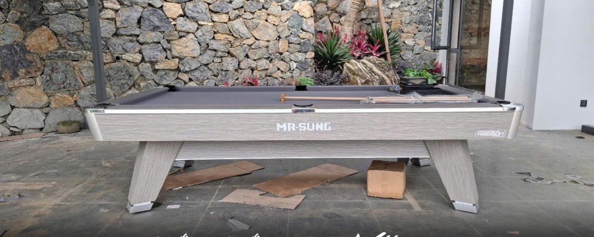 Lắp đặt 1 bàn bi a Mr-Sung liên doanh tại Thạch Thất, Hà Nội | Mai Mansion Villa