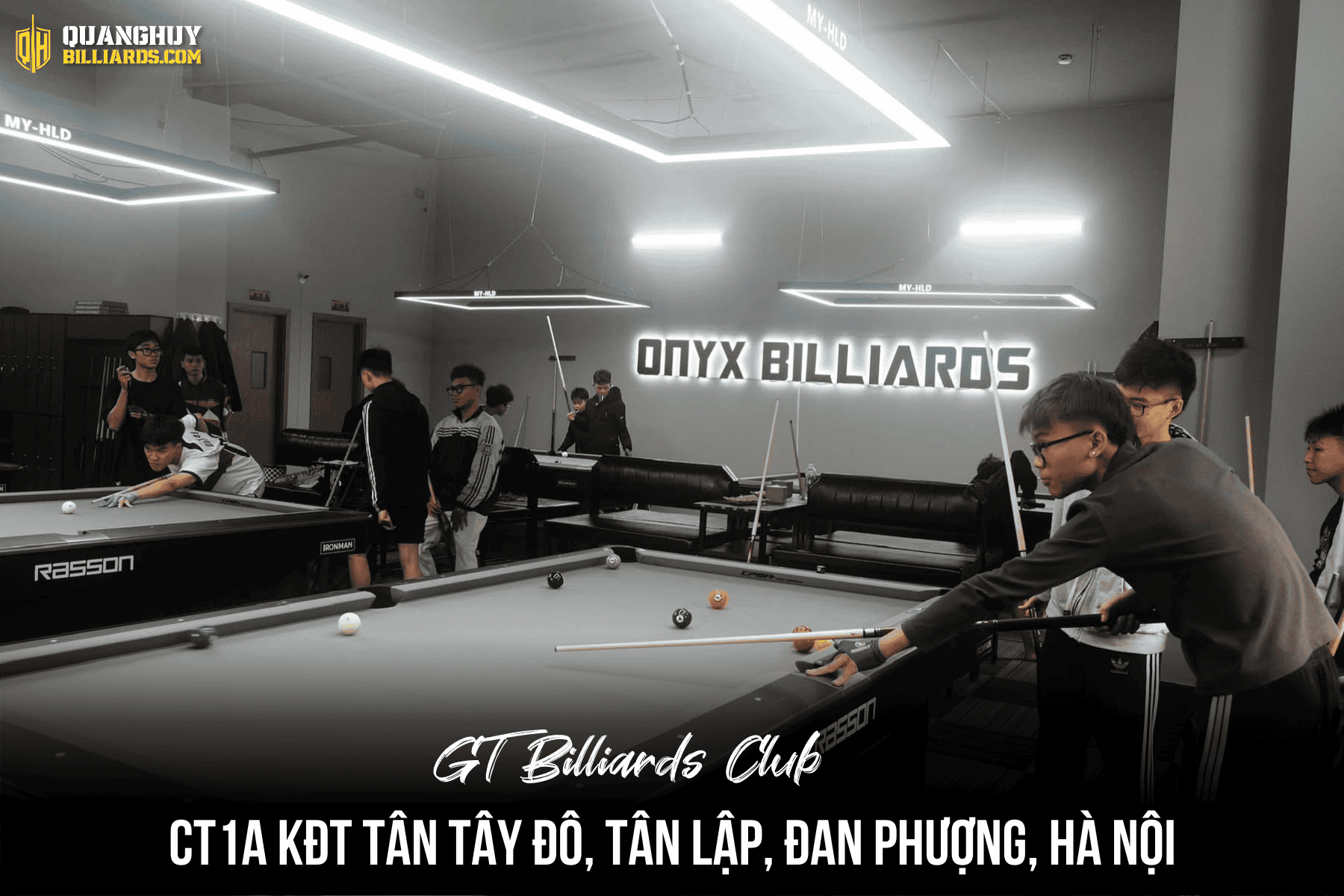 Lap Dat Ban Bida Tai TP Vinh Nghe An ONYX Billiards Club 1 Mansion Billiards
