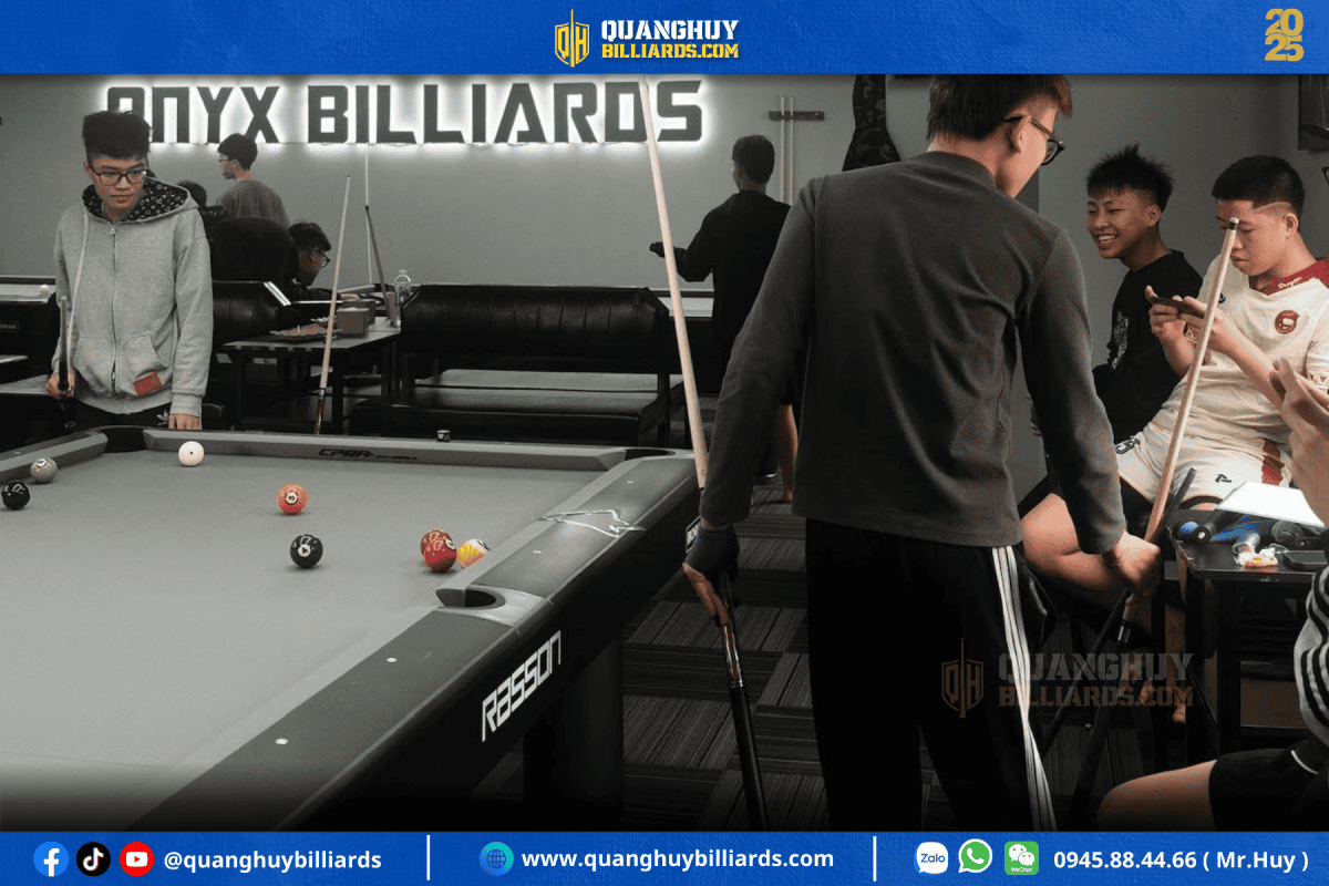 Lắp đặt 5 bàn bida Rasson IronMan tại TP Vinh - Nghệ An | ONYX Billiards Club 9 Lắp đặt bàn bida tại TP Vinh - Nghệ An | ONYX Billiards Club