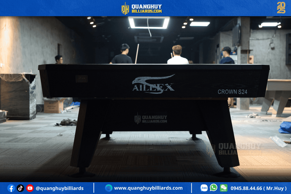 Lắp đặt 3 bàn bi-a tại Đống Đa, Hà Nội | Thông Phong Billiard Club 8 Ban giao 2 ban Aileex Crown S24 Luxury va 1 ban Rasson Accura chinh hang cho Thong Phong Billiards Club Van Mieu Dong Da Ha Noi 4