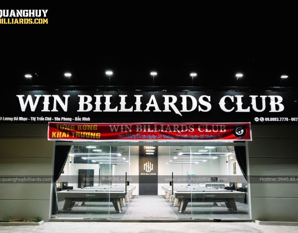 Lap dat 8 ban Rasson Accura chinh hang tai Yen Phong Bac Ninh Win Billiards Club Quanghuybilliards.com 1