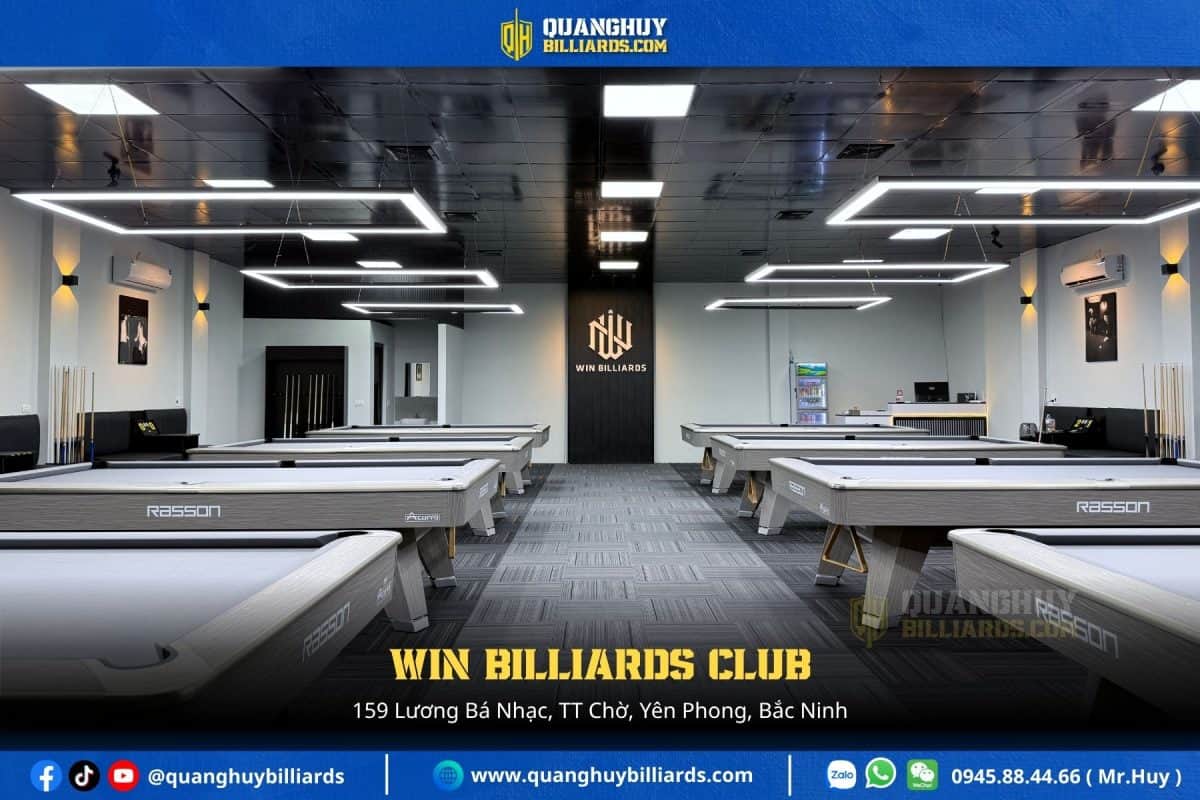 Lap dat 8 ban Rasson Accura chinh hang tai Yen Phong Bac Ninh Win Billiards Club Quanghuybilliards.com 2