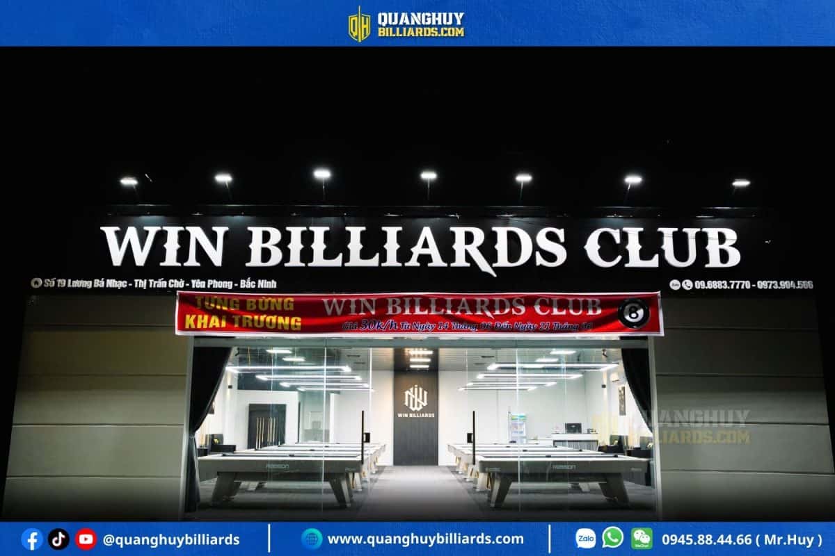 Lap dat 8 ban Rasson Accura chinh hang tai Yen Phong Bac Ninh Win Billiards Club Quanghuybilliards.com 6