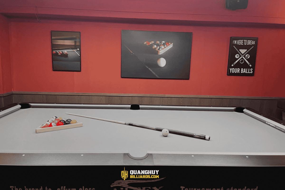 Quang Huy Billiards lap dat ban bida tai Phu Quoc. Ban giao 4 ban bida Aileex Crown S24 Luuxry tai Paralia Billiards Club 16