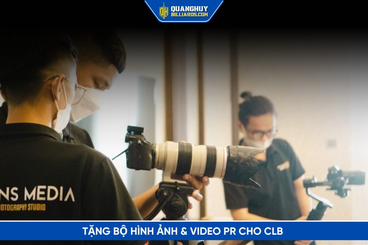 Tang Goi Media Quay Chup PR Cho Club Bida Quang Huy Billiards