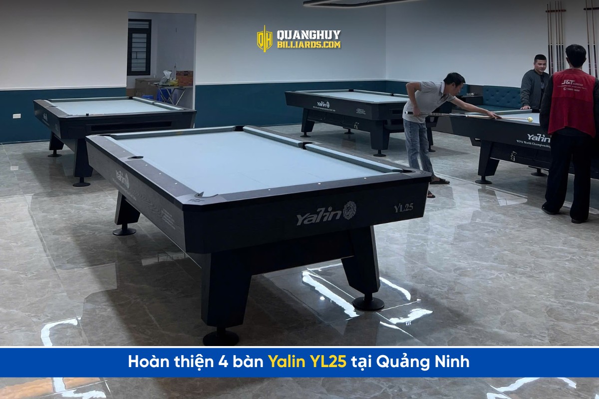 Lap Dat Ban Giao 4 Ban Bida Yalin Yl25 Chinh Hang Tai Thanh Ha Quang Ninh 1 Quang Huy Billiards